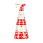 Red & White Christmas Tree w Hat