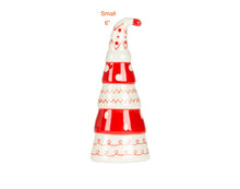 Load image into Gallery viewer, Red &amp; White Christmas Tree w Hat
