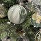 Swirling Green Glass Ball Ornament