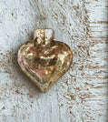 Small Mercury Glass Heart Ornament