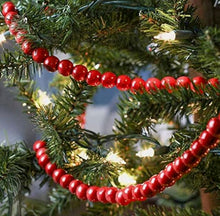 Load image into Gallery viewer, Pomegranate Red Bead Garland 6'
