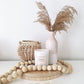 Wood Bead Garland – 12 Feet of Rustic Charm