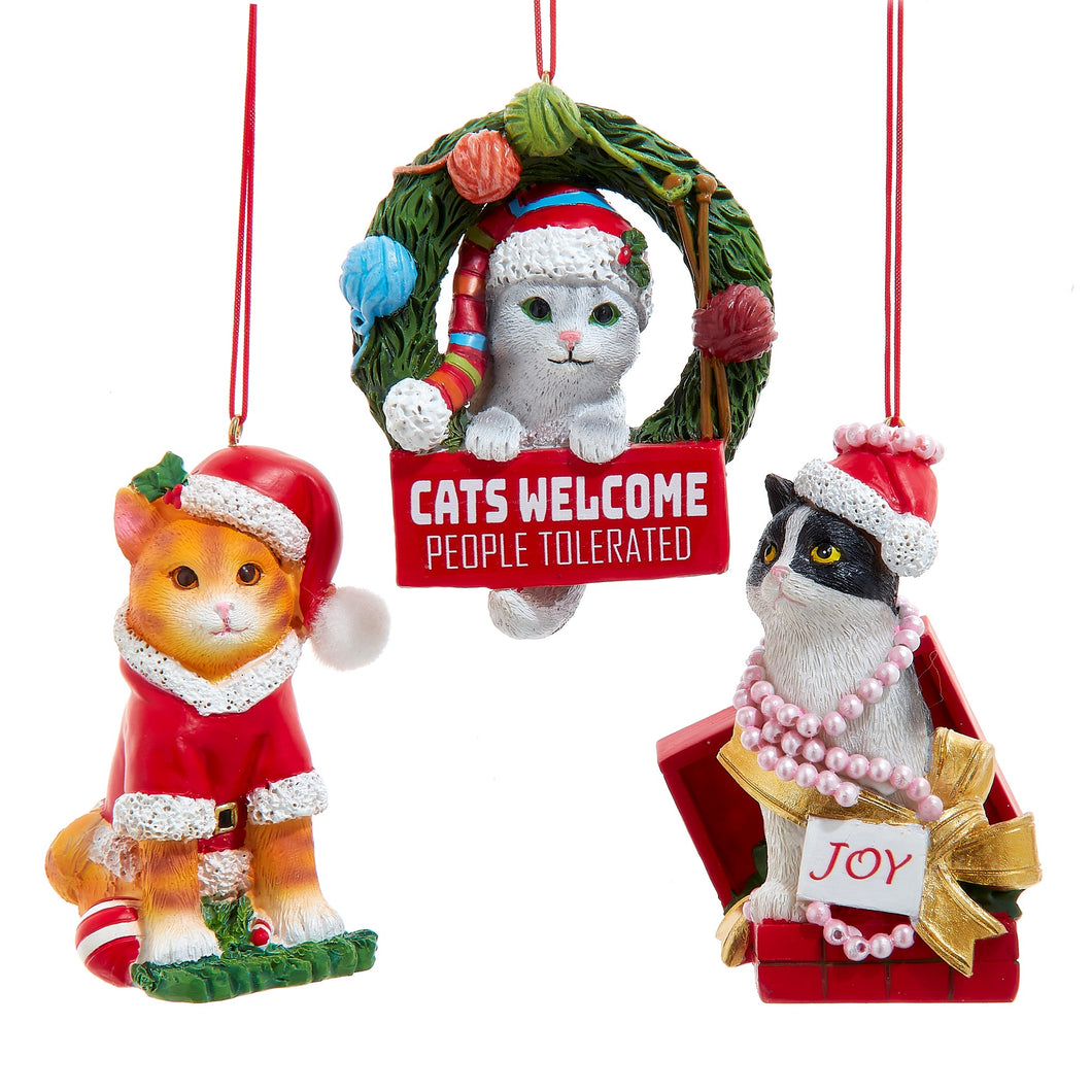 Festive Kitty Cat Ornament