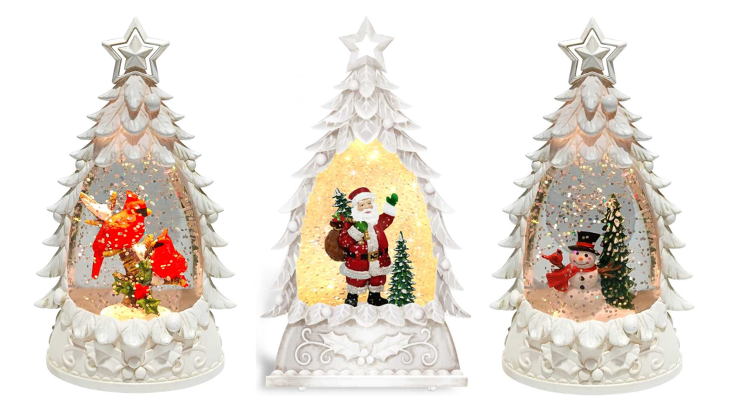Enchanting White Tree Snowglobe