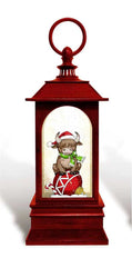 Highland Cow Christmas Lantern Snowglobe
