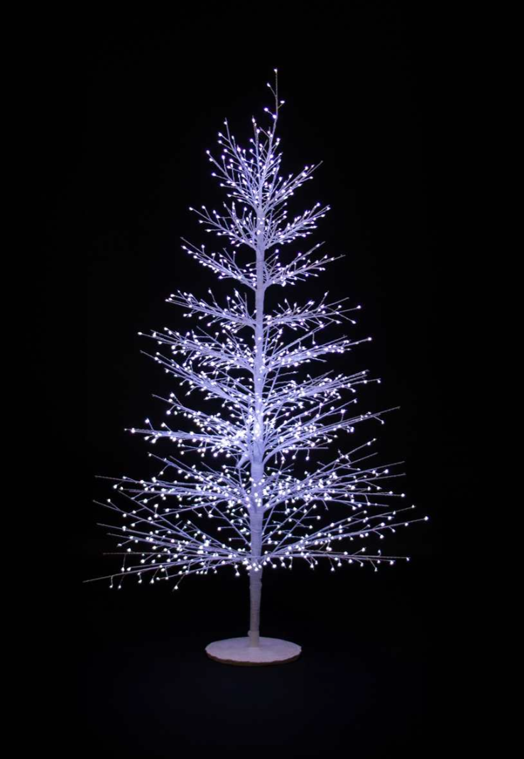 5-Foot Lit White Tree