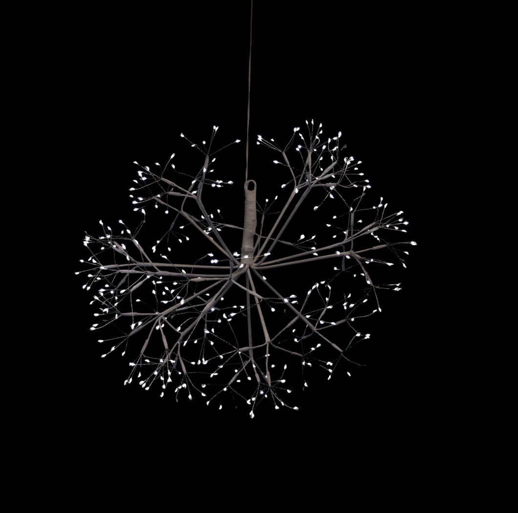 40 cm White Sparkle Sphere