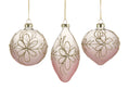 Elegant Pink Glass Ornament