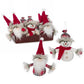 Cute Plaid Plush Character Ornament