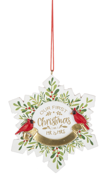 First Christmas As Mr & Mrs Ornament