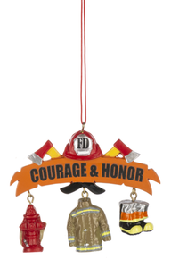 Firefighter Courage & Honor Ornament