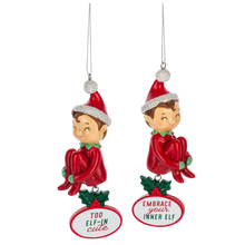 Load image into Gallery viewer, Cute Dangly Elf Ornament
