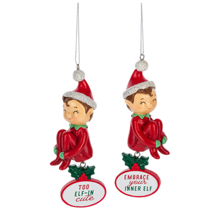 Cute Dangly Elf Ornament