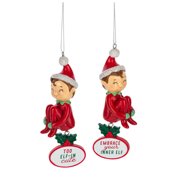 Cute Dangly Elf Ornament