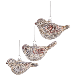 Glass Bird Ornament
