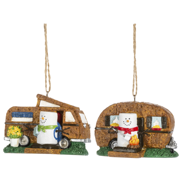 Smores Camper Ornament