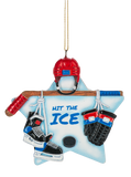 Hit The Ice Hockey Ornament