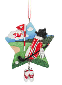 Hole in ONE Golf Ornament