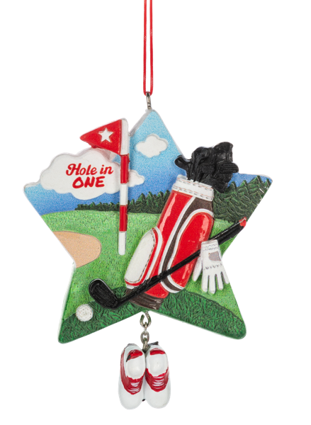 Hole in ONE Golf Ornament