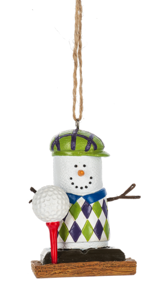 Golf Playing Smore Ornament