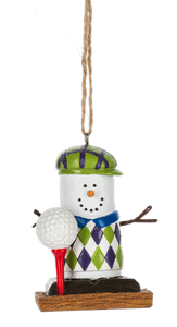 Golf Playing Smore Ornament