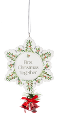 First Christmas Together Snowflake Ornament