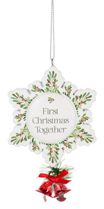 First Christmas Together Snowflake Ornament