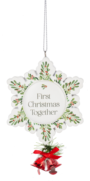 First Christmas Together Snowflake Ornament