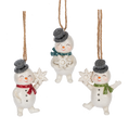Vintage Antique Feel Snowman Ornament