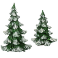 Snow-Dusted Evergreen Trees