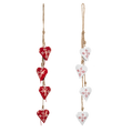 24" Hanging Heart Bells