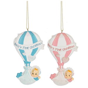 Hot Air Balloon Baby's First Ornament
