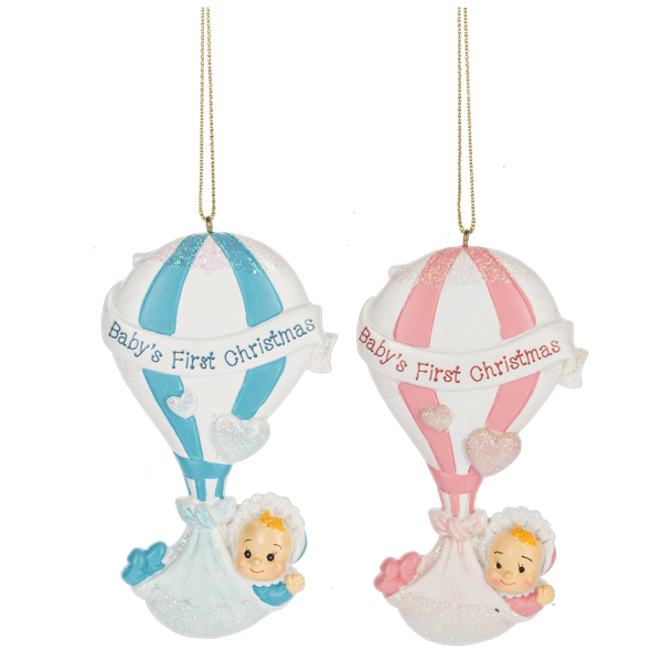 Hot Air Balloon Baby's First Ornament