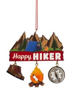 Happy Hiker Ornament