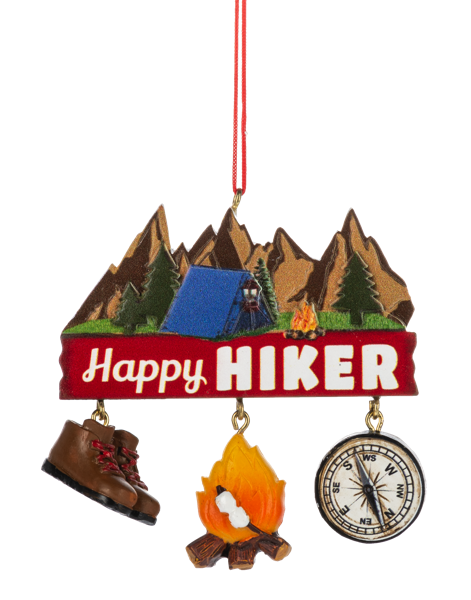 Happy Hiker Ornament