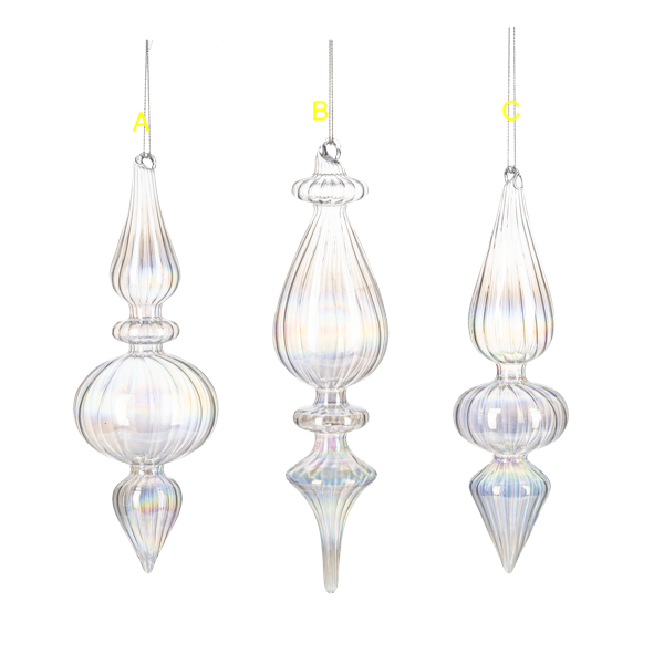 Iridescent Finial Ornament