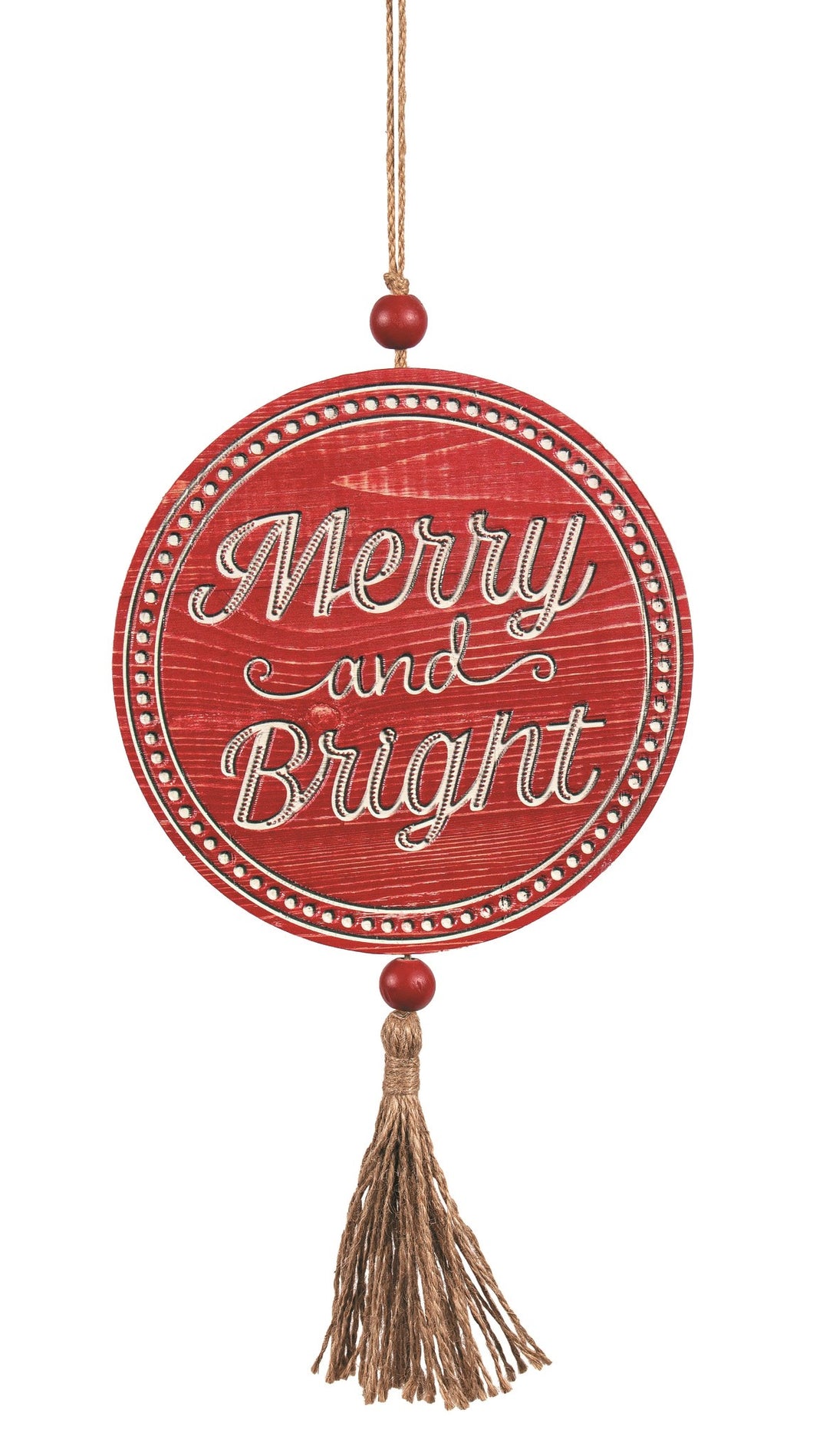 Merry and Bright Wooden Sign