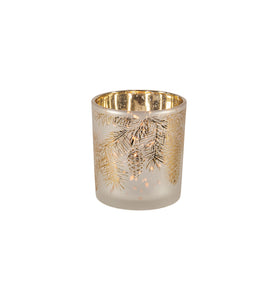 Frosted Gold Votive Holders