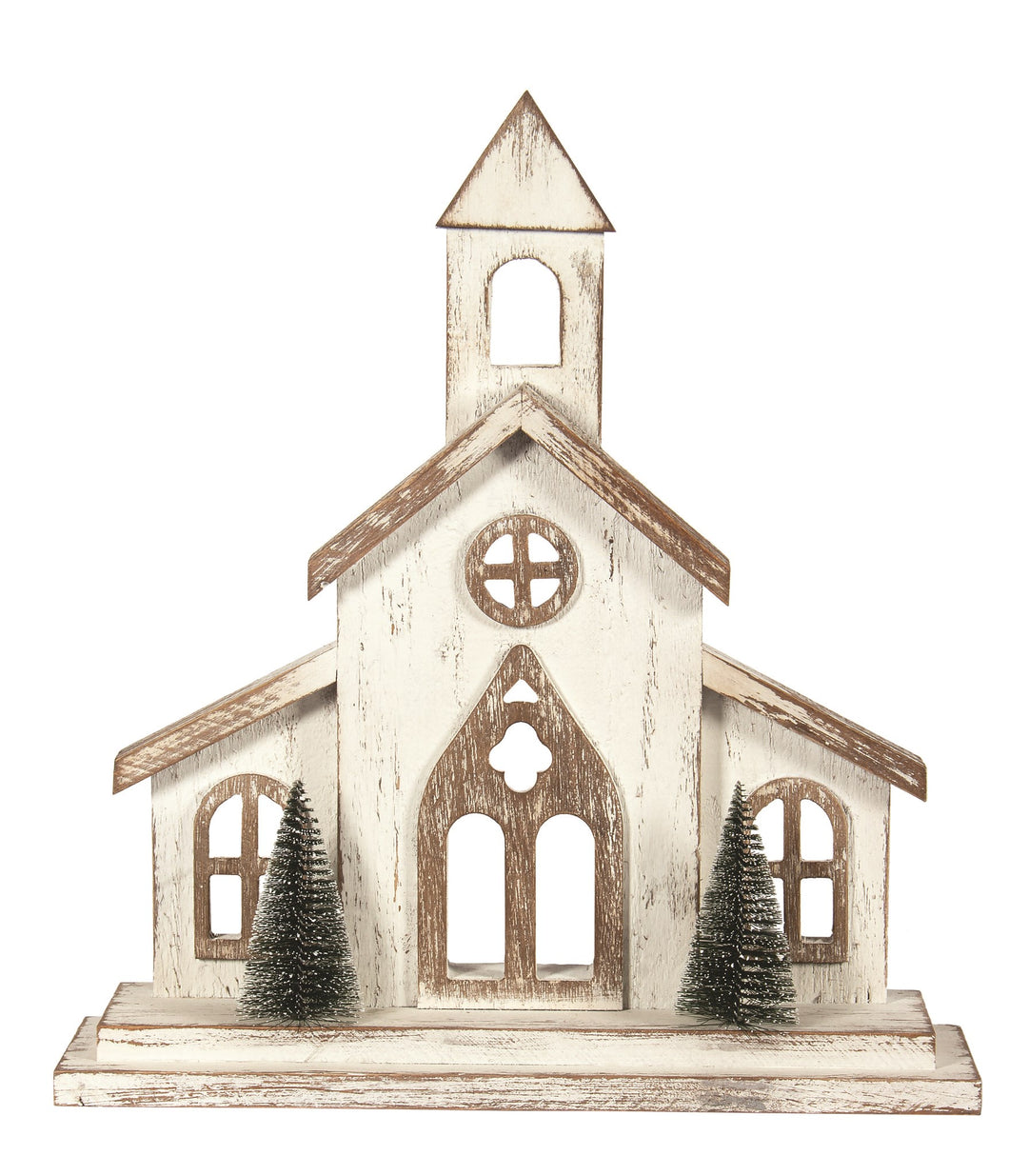 Grand Whitewashed Wooden Church