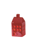 Cherry Red Ceramic House (lit)
