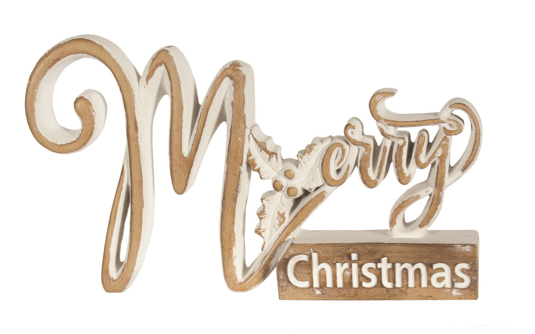 Wooden Tabletop Merry Christmas Sign