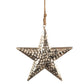 Hammered Silver Star Ornament