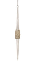 Large Beaded Glass Icicle Ornament