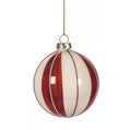 Peppermint Stripe Glass Ball Ornament