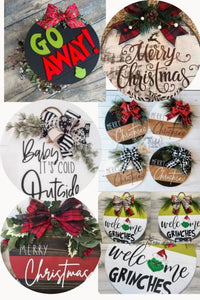 Christmas Round Sign Painting Class