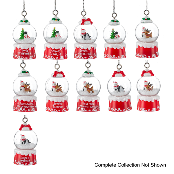 Santa’s Snow Globe Name Ornament(2024 Edition) ( S to Z)