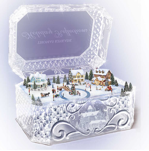 Holiday Reflections Genuine Crystal Music Box