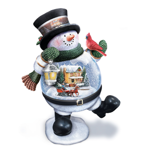Dashing Through The Snow Thomas Kinkade Snowman