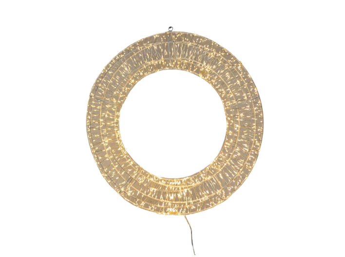 Dazzling White Light Wreath