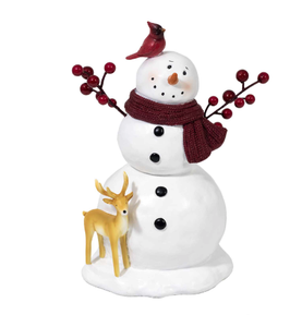 Berry & Cardinal Snowman